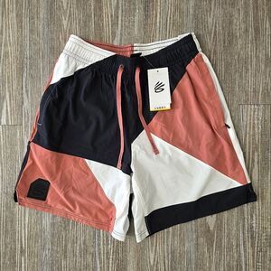 Under Armour Curry Woven Colorblock 7” Basketball Shorts Men's M New 1377306-604